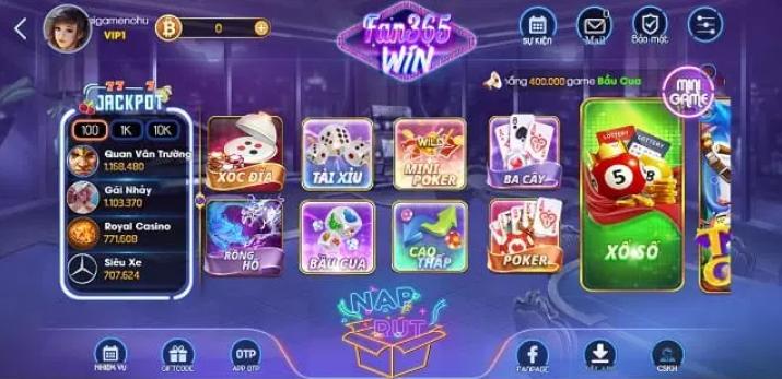 cổng game Fan365 Win