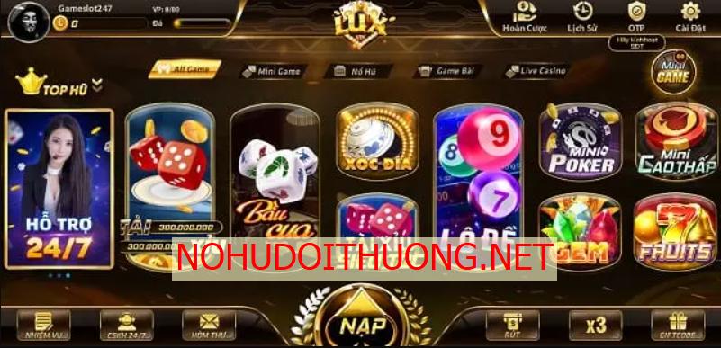 Cổng game Lux Vin